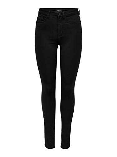 Only Onlroyal High Sk Jeans Pim600 Noos, Jeans Skinny para Mujer, Negro (Black), XS (Talla Fabricante:34)