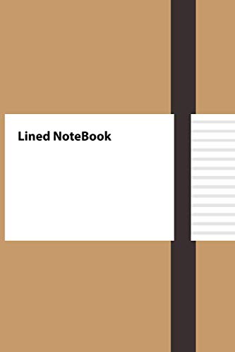 Paperage Lined Journal Notebook, 6 x 9 inches, (Pale Warm Brown)