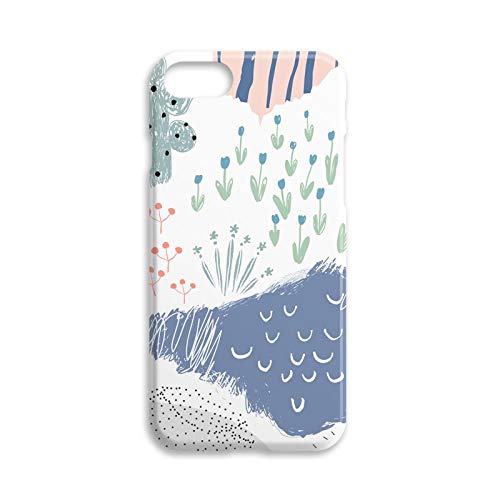 PELAN Caja del Teléfono Móvililustración Creativa iPhone XS MAX Teléfono Móvil Carcasa Modelos Femeninos Pequeño Medio Paquete Fresco XR para Apple 678 Plus Carcasa Protectora Dura