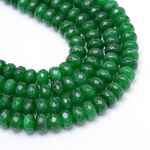 Perlin Piedras preciosas, perlas de ágata, piedra de 4 mm, color verde, 30 unidades, piedras semipreciosas, piedras preciosas facetadas, G126