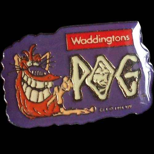 POGS 1994 Waddingtons POGMAN Pin Badge Sealed Super Ultra Rare POG Shop