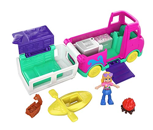 Polly Pocket Autocaravana transformable con accesorios (Mattel GKL49)