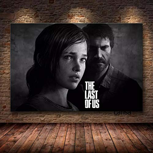 qianyuhe Pintura en la Pared Póster del Juego The Last of Us para decoración del hogar Imágenes artísticas de Pared de Joel Allie para el diseño de la Sala de Estar 60x90cm (24x36 Pulgadas