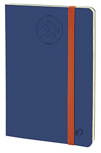 Quo Vadis 549012Q - Agenda HORIZONTAL 15-SD EVEREST Sept-2019 hasta Dic-2020, Semana Vista, A6/10x15cm, Color Azul