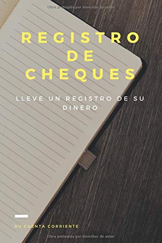 Registro De Cheques: Lleve un registro de su dinero, su cuenta corriente. 102 páginas. Chequera para la cuenta bancaria personal o corporativa. Chequera para la chequera personal.