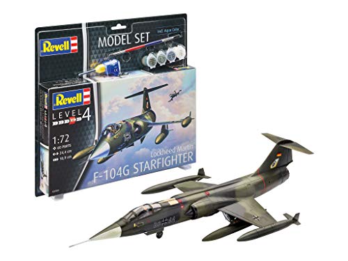 Revell-Model Set F-104G Starfighter Juego de construcción de maqueta + Accesorios 63904