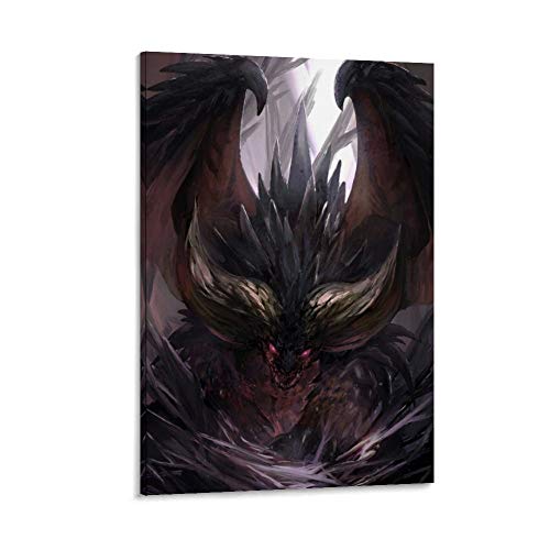 SHEFEI Póster decorativo de 9 piezas, diseño de Game Monster Hunter World Nergigante, 30 x 45 cm