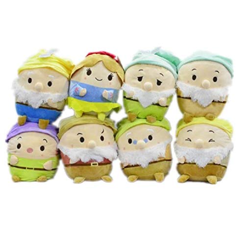 shenlanyu Juguete de Peluche 8 Unids / Lote Linda Princesa Blancanieves Y Los Siete Enanitos De Peluche Muñecas De Peluche Olor Perfume Niñas Juguetes