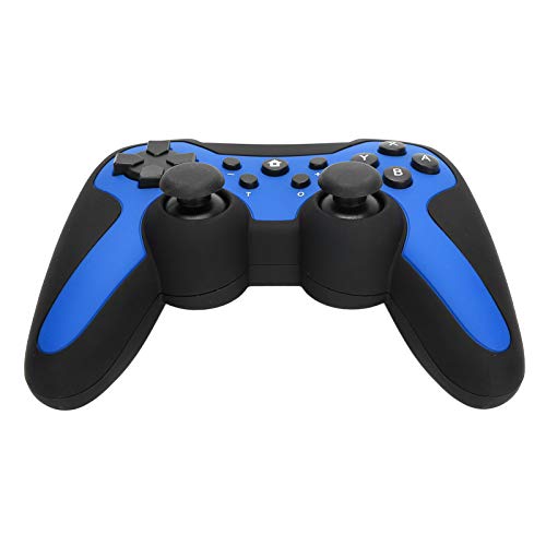 Socobeta Gamepad Joystick Compatible con función Turbo, Baja latencia, 400 mah, batería de Iones de Litio, inalámbrico para Juegos para Interruptor(Blue)