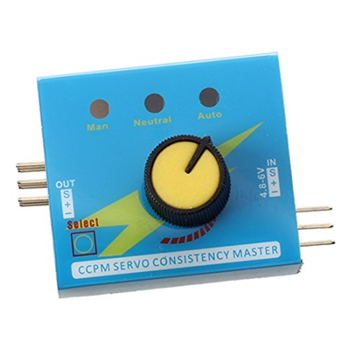 Sonline Probador de Servo CCPM Consistencia Verificador 3CH 4.8-6V