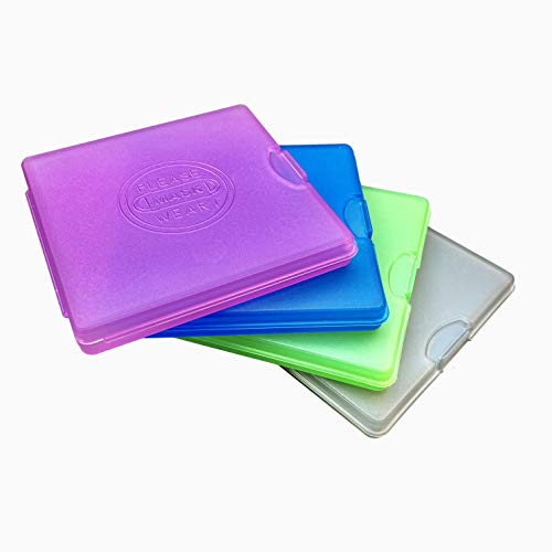 SP Smart Plastics Nuevo Estuche para mascarillas/Caja para mascarillas Marca (Semitransparente, 4 Unidades)