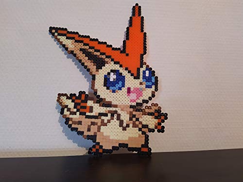 Sprite Victini Pokemon - Hama beads/Pixel Art