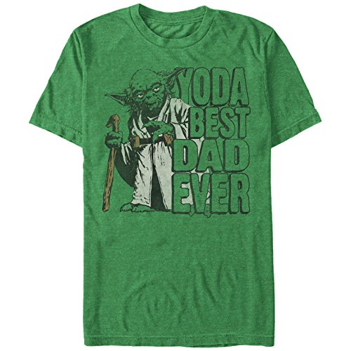 Star Wars Yoda Best playera para el día del padre para hombre - Verde - X-Large