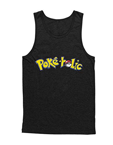 Tank-Top Poke Go Poke-Holic The Only Reason I Walk Hype Kanto X Y Blue Red Yellow Plus Hype Nerd Game C123124 Negro XXL