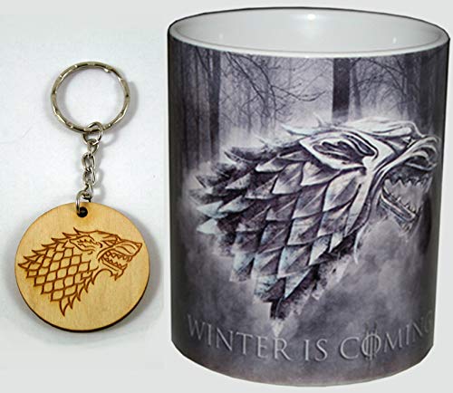 Taza Casa Stark + chapa