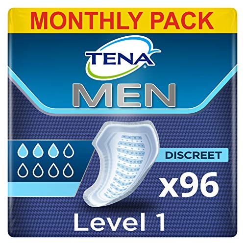TENA Men Protector Nivel 1, Compresas Incontinencia Hombre - 96 Unidades (8x12)