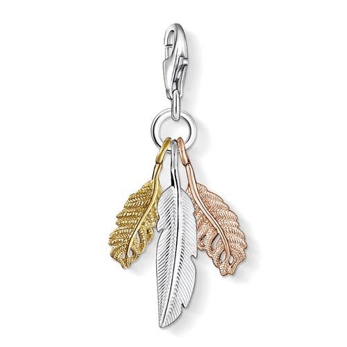 Thomas Sabo Charm con Cierre de Mujer con Plata Chapado en Oro Amarillo y Oro Rosa