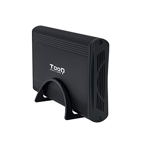 TooQ TQE-3526B - Carcasa para Discos Duros HDD de 3.5", (SATA I/II/III, USB 3.0), Aluminio, indicador LED, Color Negro, 350 grs.