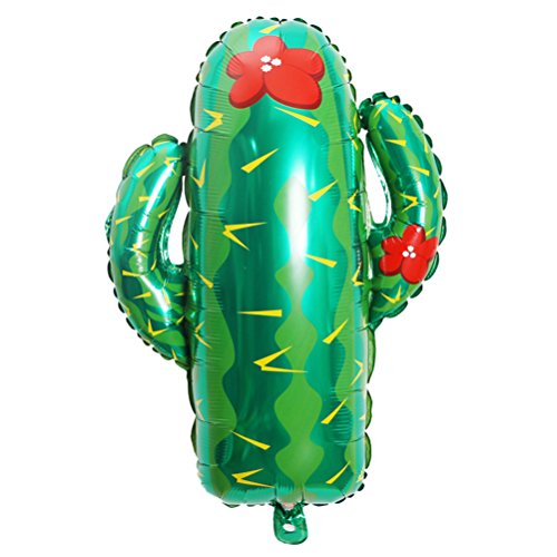 Toyvian Globos de Cactus Gigantes de 28 "| Globo de Fiesta de Cactus de Papel de 6 Piezas - Decoración de Fiesta de cumpleaños de Tacos, Suministro de Fiesta Mexicana