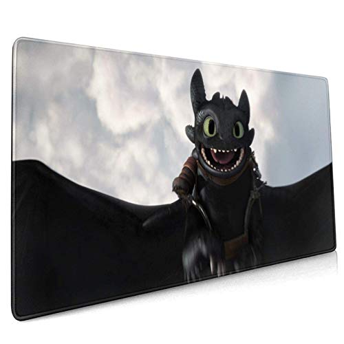 TUCBOA Gaming Mouse Mat,Cartoons Train Your Dragon Gaming Mouse Pad,Durable Comfortable Gaming Mouse Pad For Family Friends,40x75cm