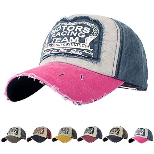 UMIPUBO Gorras Beisbol Deportes Unisex Adjustable al Aire Libre Cap clásico algodón Sombrero Motocicleta Gorras de béisbol (F)