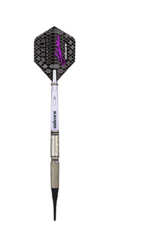 Unicorn 2019 Edition-Jelle Klaasen World Champion 90% Dardo de tungsteno con Punta Suave, Unisex Adulto, Negro y Morado, 20 g