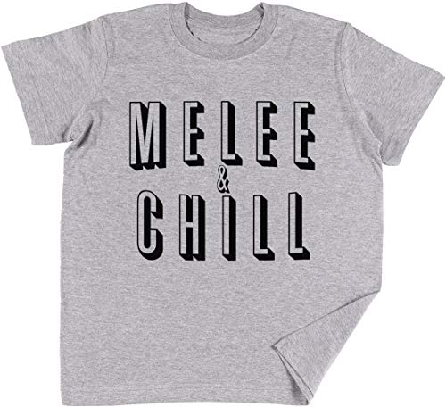 Vendax Melee & Chill Niños Chicos Chicas Unisexo Camiseta Gris
