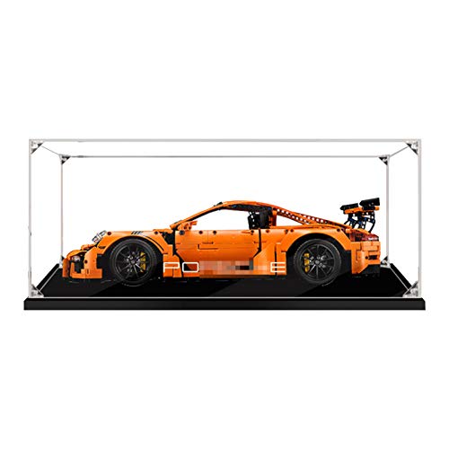 Vitrina de Acrílico para Lego 42056 Technic Porsche 911 GT3 RS, Display Case Vitrinas para Colecciones Modelismo (Solo Vitrina) (3mm)