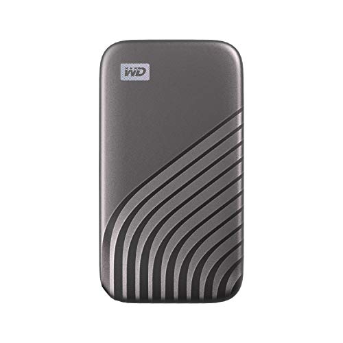 WD My Passport SSD 1TB - tecnología NVMe, USB-C, velocidad de lectura hasta 1050MB/s & de escritura hasta 1000MB/s - Gris