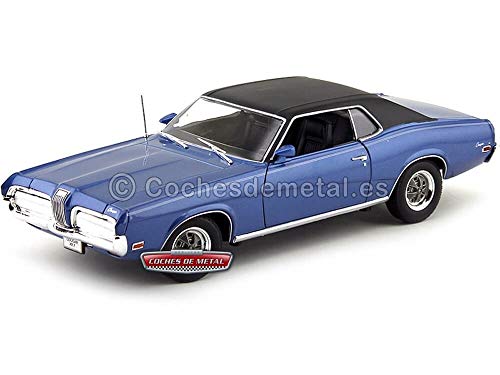 Welly 1970 Mercury Cougar XR7 Azul-Negro 1:18 12521