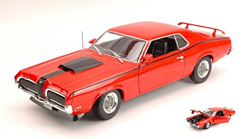 Welly WE2520 Mercury Cougar Eliminator 1970 Orange 1:18 MODELLINO Die Cast Model Compatible con