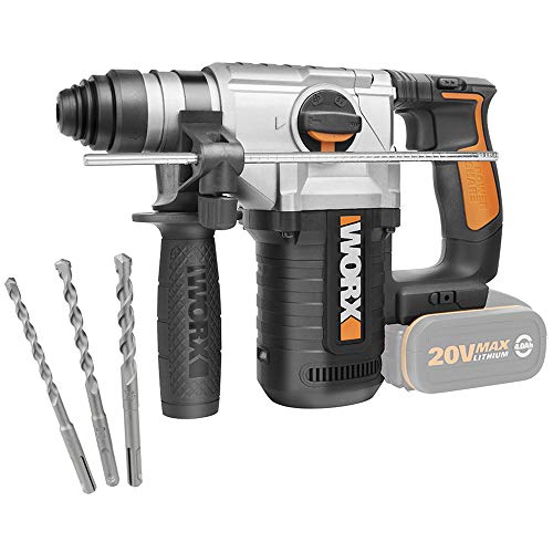 Worx WX392.9 - Martillo 4 Funciones 2,2J 20V (sin batería)