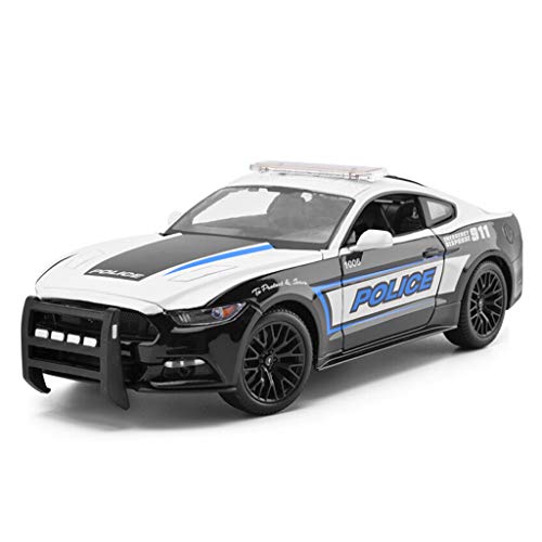 Xuping shop For Ford Mustang GT Police Car Edition Modelo de báscula Coche - Muere colección de Juguetes Modelo de aleación de fundición - 25.5x11x8.2CM 1:18 Escala