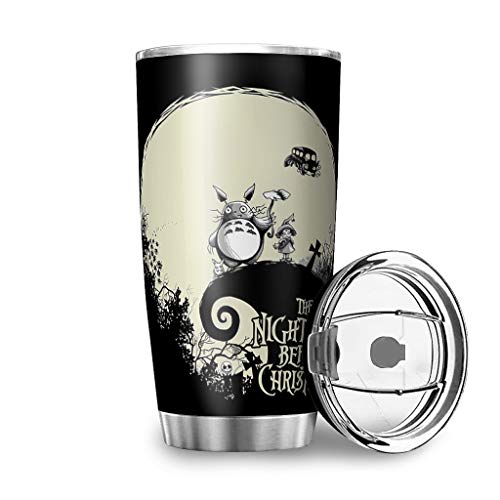 YshChemiy Visit Jack Vaso con tapa Taza de viaje de acero inoxidable fácil de llevar para gimnasio cerveza blanca 20 onzas