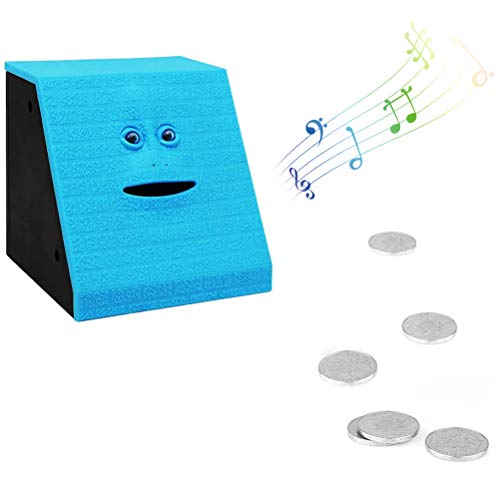 Yunobi Hucha de cerdito – Caja de ahorro electrónica para comer monedas, hucha de cerditos, regalo para niños y niñas, azul cielo (Azul) - YUNO24292733613