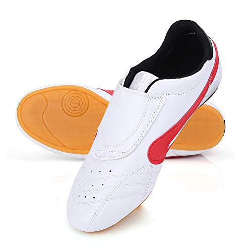 Zapatos de Taekwondo Unisex Zapatillas de Artes Marciales Kung Fu Karate Boxeo Zapatillas de Deporte Zapatos Ligeros y Transpirables para niños Adultos Calientes