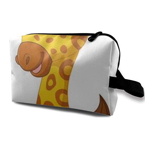 zmzm Bolsas de Almacenamiento con cremallerasMakeup Bag Cosmetic Pouch Cartoon Baby Giraffe Sitting Multi Functional Bag Travel Kit Storage Bag