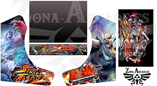 Zona Arcade Vinilo para recreativa bartop (Street Fighters VS Tekken)