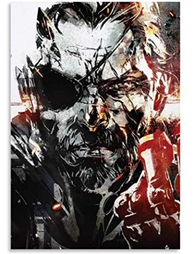 ZYHSB Metal Gear Solid V Póster De Lienzo E Impresión De Arte De Pared Imagen Decoración Familiar Jq376Zw 40X60Cm Sin Marco