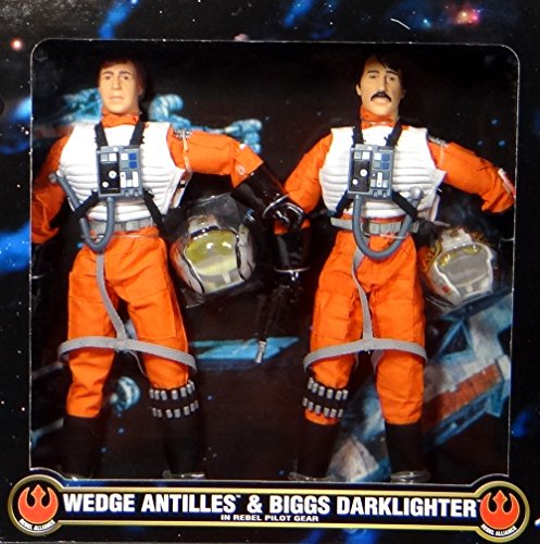12 inches Kenner Star Wars Wedge Antilles & Biggs Darklighter in Rebel Gear by Kenner