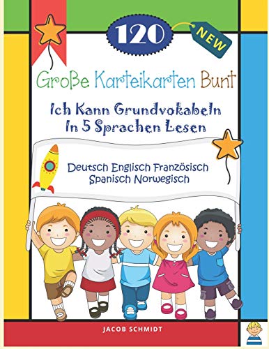 120 Große Karteikarten Bunt Ich Kann Grundvokabeln In 5 Sprachen Lesen Deutsch Englisch Französisch Spanisch Norwegisch: Sight word flashcards reading ... englisch quiz kartenspiel kinder 3-7 jahre