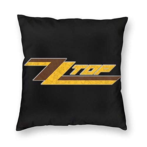 372 Z-Z T-Op Rock Band - Fundas de almohada cuadradas con cremallera invisible, 24 x 24 pulgadas