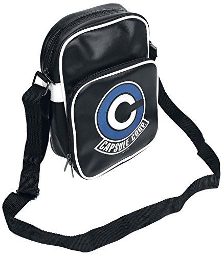 ABYstyle Dragon Ball Z Capsule Corp - Bolso bandolera, color negro