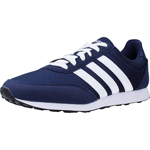 adidas V Racer 2.0, Zapatillas de Running Hombre, Azul (Dark Blue/FTWR White/FTWR White Dark Blue/FTWR White/FTWR White), 42 EU