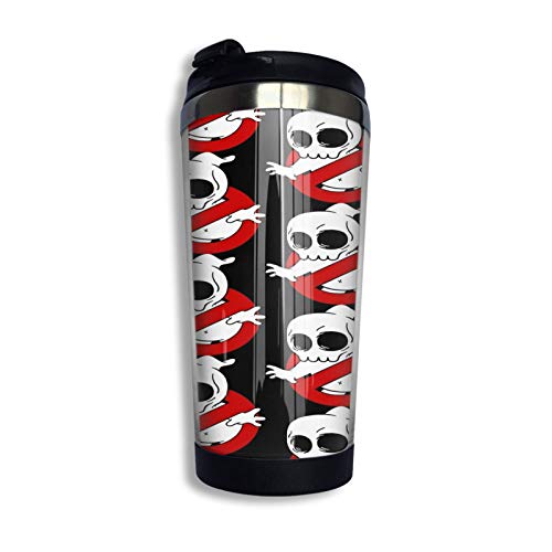 Ahdyr Taza de café de Viaje de Acero Inoxidable, Taza de Viaje Skull Buster Taza de café Vaso Aislado al vacío de Acero Inoxidable 13.5 oz