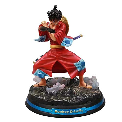 Anime One Piece GK, Third Gear Kimono Luffy, Wano Country Estatua Modelo King Figura en Caja Figura