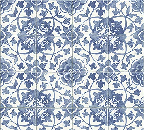 A.S. Création papel pintado Faro 4 azul blanco 10,05 m x 0,53 m 962471