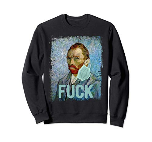 Autorretrato de Van Gogh con máscara. Divertido y famoso Sudadera