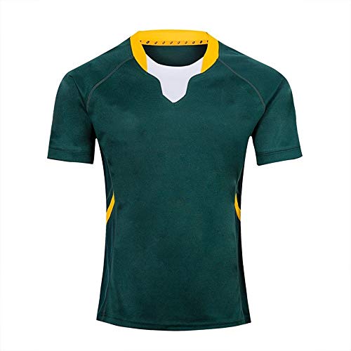 Axdwfd Traje de Rugby Transpirable Fútbol Polo de Manga Corta 2019 de la Copa Mundial de África del Sur Jersey Local/Visitante Servicio Bola de Secado rápido Deportes Aptitud Que se Ejecuta la Camis