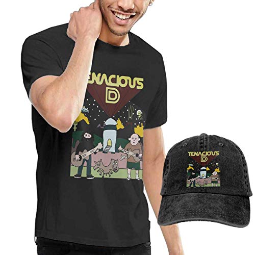 AYYUCY Camisetas y Tops Hombre Polos y Camisas, Dingtai Tenacios The D Men's Short Sleeve T Shirt and Adult Washed Cowboy Hat